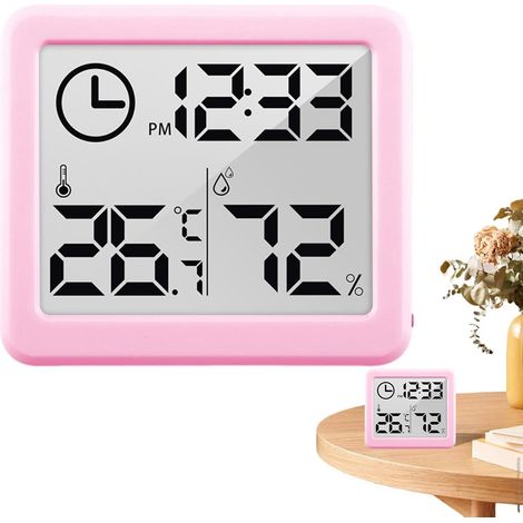 Monitor de temperatura y humedad, termómetro e higrómetro digital - Termohigrómetro de alta precisión y fácil de usar (1/5)
