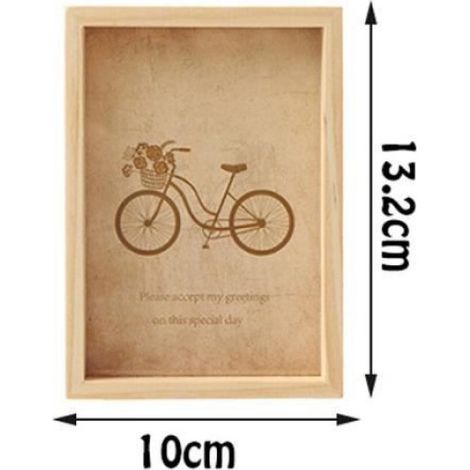Cadre Photo - Bois Vintage - 10 x 13,2 cm - Décoration Murale Intérieure - 1 Pièce (1/4)