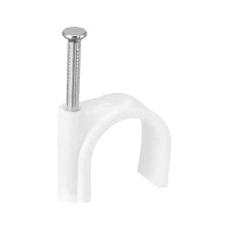 Lot de 80 serre-câbles - Blanc - Design durable - Idéal pour organiser et fixer les câbles - Matériau résistant