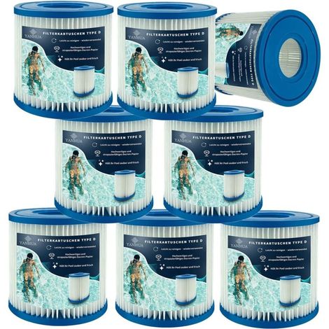 Cartouche filtrante Type D pour Summer Waves. Cartouches filtrantes Type VII & Type D. pour Pompe de Piscine SFS-350/600. RP-350. RX-600 (8) (1/5)