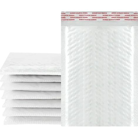 Enveloppes à bulles, Matériau durable, Design auto-adhésif, 18X23cm 50PCS (1/2)