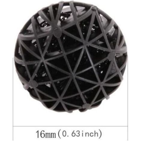 Boules Bio - Diamètre 16 mm - Pour Filtration Aquarium Étang Fontaine - 100 Pièces (1/5)