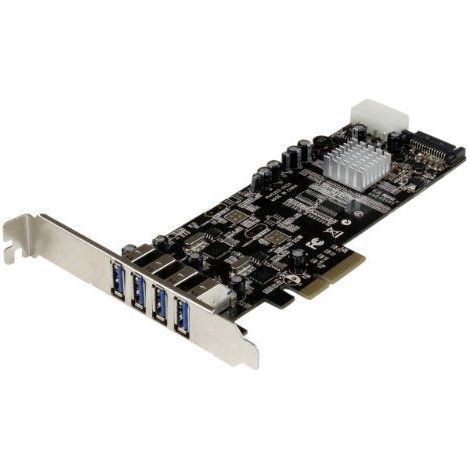 StarTech.com 4 Port USB 3.0 SuperSpeed PCI Express Schnittstellenkarte mit 2 5Gb/s Kanälen und UASP (1/5)