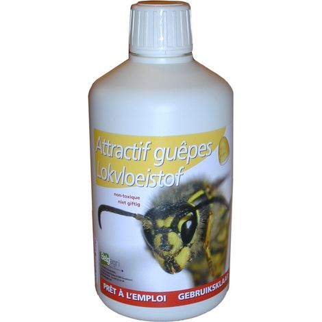 Botella de 500 ml para atraer avispas, avispones y moscas