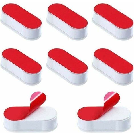 Tampons Abattant WC 8 Pièces Patins pour Abattant de Toilette (1/4)