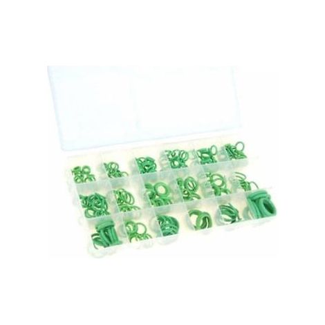 KIT ORING ASSORTIMENTO O-RING VERDI GUARNIZIONI IMPIANTI ARIA CONDIZIONATA 270PZ