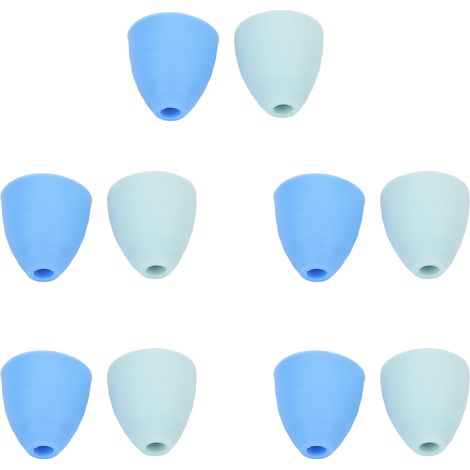 10 pièces Embouts de Nettoyage Nasal en Silicone Souple pour Irrigateur, Buses de Remplacement pour Lavage du Nez (1/5)