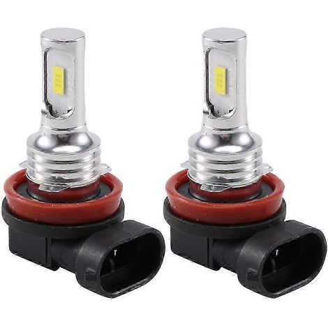 Kit d'ampoules LED H8 H9 H11 ultra-lumineuses pour phares, feux de route/croisement, 8000 lm, 8000 K, bleu glacier, 80 W (1/5)