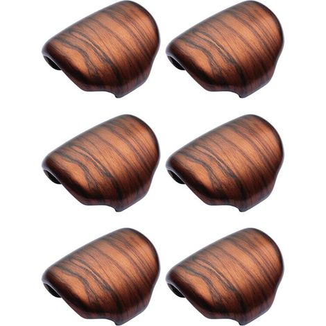 embellecedores de pomo de palanca de cambios de madera con vetas de melocotón de ABS para CR-V CRV 2017-2020