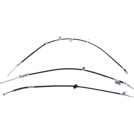 Jeffergarden Jeu de câbles de frein avant arrière gauche droite 464KIT-0K040 remplacement pour Hilux GGN25 KUN26 2005-2016 (1/5)