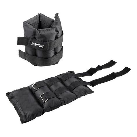 Pesi Polsi e Caviglie Wrist/Ankle Weights (2 x 3 kg) con Cinturino Regolabile (1/5)