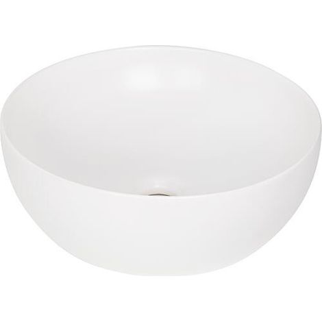 Vasque à poser Elanda 400x400mm céramique sans trou robinet, blanc mat (1/3)