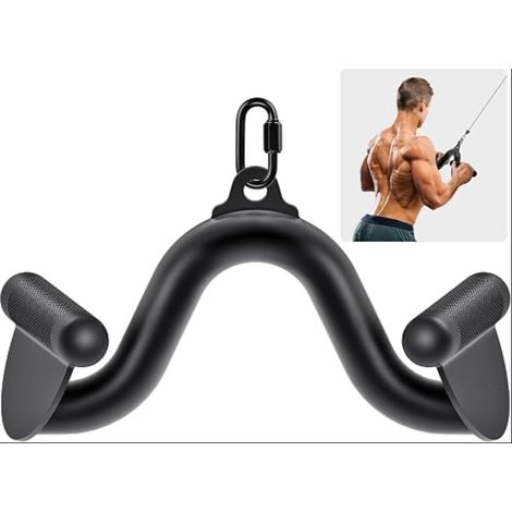 Poignée de tirage en V pour machine à câble - Accessoire de musculation pour rowing et tirage dos, 30,5 cm (1/5)