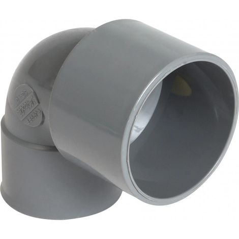 Nicoll – Coude PVC à 90° pour raccordement multi-matériaux 50x40 – Raccord d'évacuation – Pour plomberie – Usage professionnel (1/2)