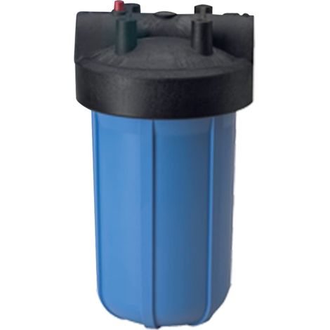 PENTAIR - Alloggiamenti Big Blue - Contenitore filtro Acqua - Per Cartucce Big Blue 10'' - Nero/Blu 1 ½" I/O - Con Rilascio Di Pressione (1/5)