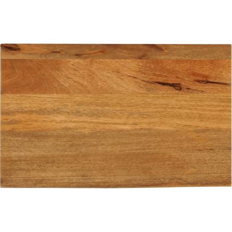 Tischplatte mit Baumkante 50x20x2,5 cm Massivholz Mango