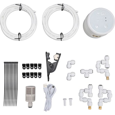 Système d'arrosage automatique WiFi Kit goutte-à-goutte intelligent pour plantes d'intérieur en pot avec 3 buses et tuyau 10m (1/5)