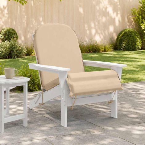 vidaXL Coussin de transat ensoleillé GEMERT 100 % polyester Crème (1/5)