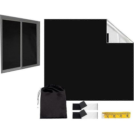 Stores occultants 1,45 x 2 m, rideaux occultants temporaires (1/5)