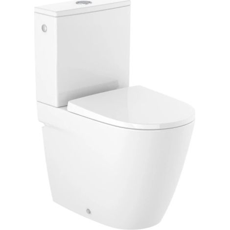 Inodoro Completo ONA Compact Rimless con asiento y tapa amortiguada ROCA (1/5)