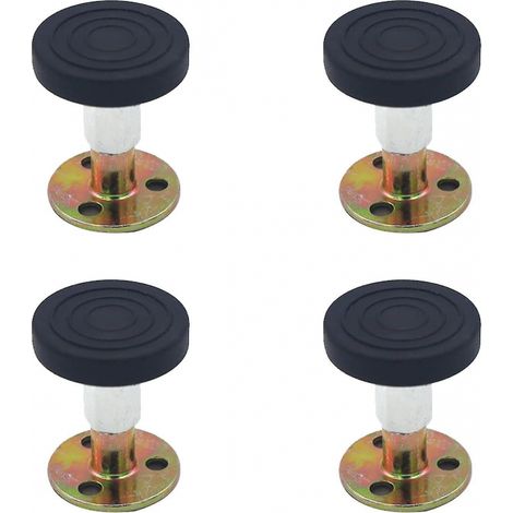 BEBUSINGOTO Bouchons de tête de lit, cadre fileté réglable, outil Anti-secouement, pour lit, armoire, canapé (47-67mm), 4 pièces (1/5)