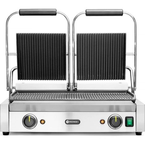 Kontaktgrill mit Doppelrillen 3600W - Hendi 263709 (1/5)