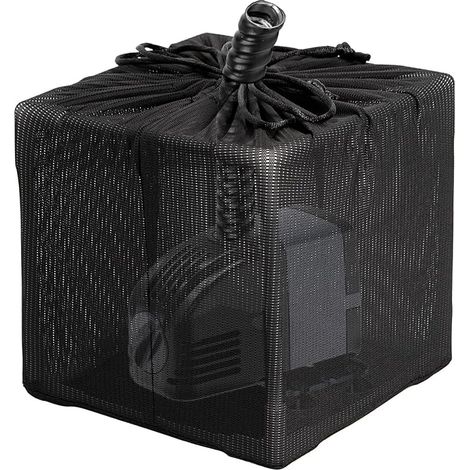 Pond Filter Bag Mesh Pump Barrier Bag Black White Mesh Filter for Aquarium Garden Pond (5 inch) (1/5)