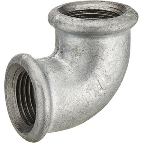 90° Winkelverschraubung für verzinkten Stahl / 26 x 34 mm SANS MARQUE