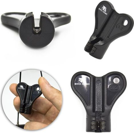 Llave de centrado Bike Hand YC-1R-1, 3,2 mm, negra