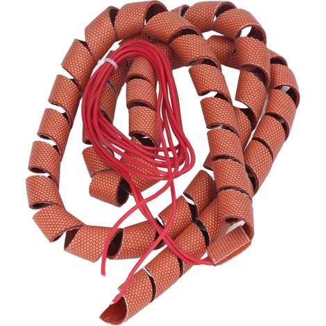 Ruban Chauffant en Silicone Spirale 220V 70W pour Protection Antigel Tuyaux Diamètre Extérieur 12mm(0,47in) Câble Traçage Thermique (1/5)