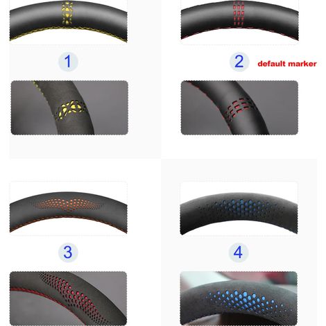 (Sur mesure) Housse de volant en similicuir noir PU, compatible avec Peugeot Expert Traveller, Citroën Jumpy Spacetourer et Fiat Scudo (1/5)