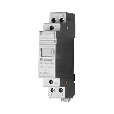 Rel茅 impulso modular 17.4mm. 2 N.A. 4 secuencias de conmutaci贸n 24V DC/AgSnO2 FINDER 202490244000