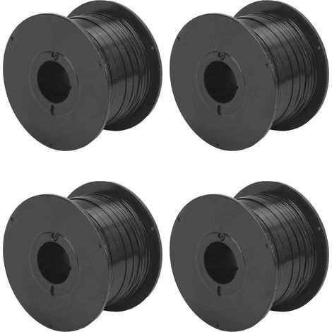 Lot de 4 attaches torsadées métalliques réutilisables, liens de jardin coupables en fil de fer galvanisé 0,8 mm (1/5)