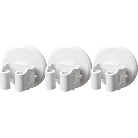 Mop Clip support de balai pour vadrouille vadrouille avec clip mural organisateur de cuisine 3 Pack blanc