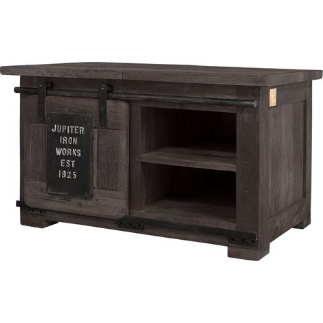 Coffre 76x51 Manguier laqué Gris RAILWAY 234
