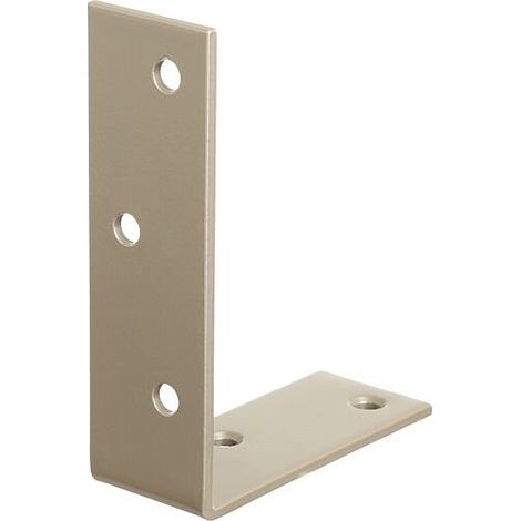 Balkenwinkel DURAVIS® 75 x 100 x 30 mm, ungleichschenklig, Material: Stahl, blau verzinkt, Oberfläche: perlbeige RAL 1035