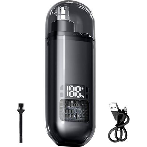 Tondeuse nez et oreilles pour hommes et , tondeuse électrique portable pour les voyages, affichage numérique, sans fil et rechargeable (1/5)