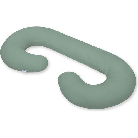 Almohada de embarazo tipo C con funda extraíble para embarazadas, para lactancia - salvia (1/4)
