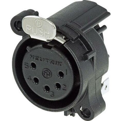 XLR embase femelle, contacts coudés Neutrik NC5FAH Nombre de pôles: 5 noir 1 pc(s) X39954 (1/3)