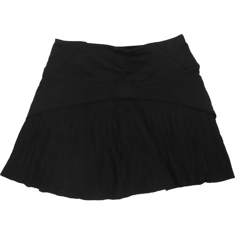 Jupe-short de tennis légère, respirante, à séchage rapide et taille haute, pour femme, noire, taille M (1/5)
