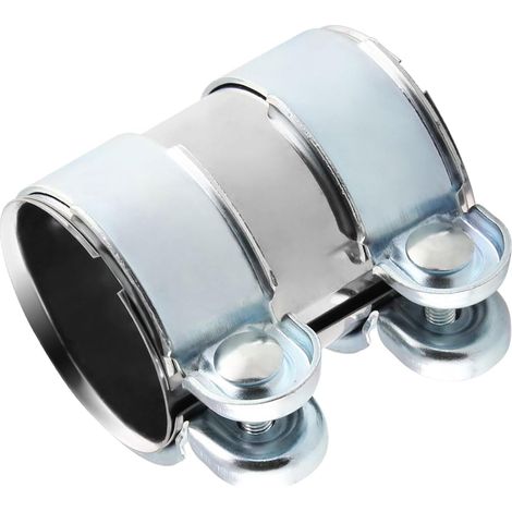 50mmx95mm Colliers de Serrage pour Tuyaux d'Échappement,Collier de Serrage Silencieux Echappement Voiture en Acier Inoxydable,Raccord de Tuyau d'Échappement (50mmx95mm) (1/5)