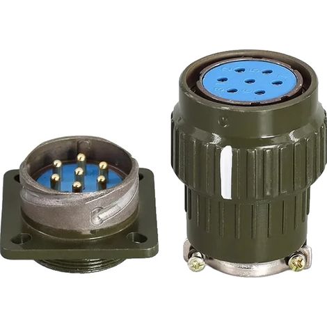 Presa di corrente aeronautica, tipo fisso, configurazioni a più pin, Y28M-7P (1/2)