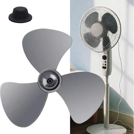 Hélice De Ventilateu, 3 Pales Pou Ventilateu Électique, Pièces De echange Pou Pales De Ventilateus, Compatible Avec La Plupat Des Modèles De Ventilateus Su Pied