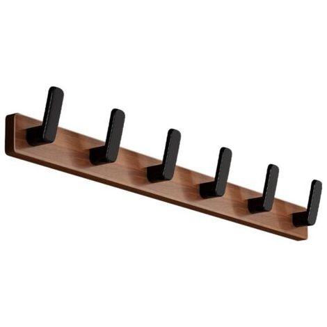 Cintres muraux Robustes de qualité supérieure for Robes, vêtements, Sacs, cintres muraux élégants et Peu encombrants for Chambre, entrée, Couloir(6 Hooks) (1/5)