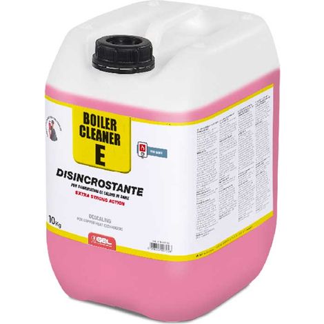 "DISINCROSTANTE PER SCAMBIATORI DI CALORE IN RAME """"BOILER CLEANER E"""" Tanica 5 lt."