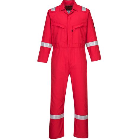 Combinaison Araflame Silver couleur : Rouge taille 48 - PORTWEST