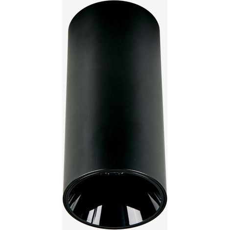 SKLUM LED-Deckenaufbauleuchte rund Ø7,2 cm aus Aluminium Luisiana Schwarz                                   (1/5)