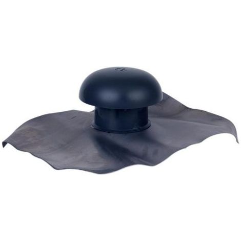 Chapeau de ventilation à collerette d'étanchéité PVC - Ardoise-CD10 - Nicoll