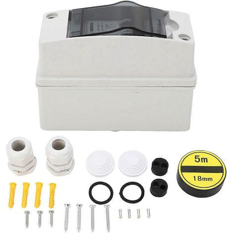 Disjoncteur miniature bipolaire CC, étanche IP65, sectionneur pour panneaux photovoltaïques, CA 90–400 V, CC 12–400 V, 6 A