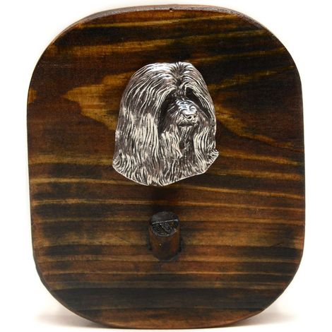 Collie barbudo, collie de las tierras altas: percha para correa, percha para medallas con perro, gancho para llaves de Art-Dog (1/5)